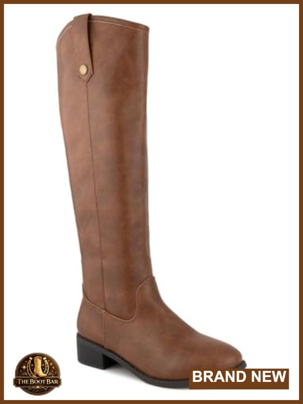 London Fog Irie Knee High Riding Boot Faux Leather